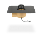 Machacek - Sita Trendy, abgewinkelt, heizbar - DN 100, Bitumenflansch