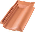 Machacek - Erlus E58 MAX Firstanschluss-Lüfter-Schiebeziegel anthrazit Klassik-Engoben