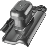 Machacek - Erlus E 58 SL-D ALU-SYSTEM Sanitärlüfter DN 125 komplett graphitgrau