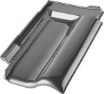 Machacek - Erlus E58 SL-D Firstanschlussziegel graphitgrau durchgefärbt