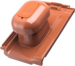 Machacek - Erlus Reformpfanne SL ALU-SYSTEM Sanitärlüfter DN 125 komplett anthrazit Klassik-Engoben