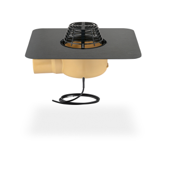 Machacek - Sita Standard, abgewinkelt, heizbar - DN 70, PVC-Flansch