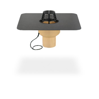 Machacek - Sita Trendy, senkrecht, heizbar - DN 100, PVC-Flansch