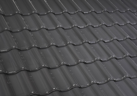 Machacek - Erlus Flächenziegel E 58 SL-D 1/1  graphitgrau durchgefärbt