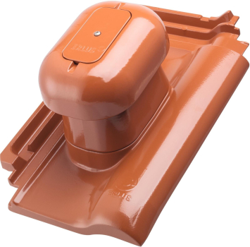 Machacek - Erlus E 58 MAX ALU-SYSTEM Sanitärlüfter DN 125 komplett anthrazit Klassik-Engoben