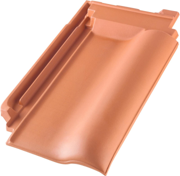 Machacek - Erlus E58 MAX Firstanschlussziegel anthrazit Klassik-Engoben