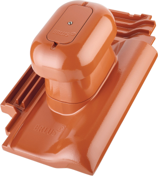 Machacek - Erlus E 58 RS ALU-SYSTEM Sanitärlüfter DN 125 komplett anthrazit Klassik-Engoben