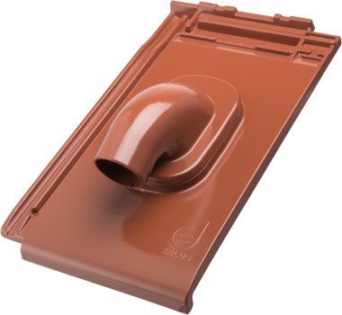 Machacek - Erlus Linea ALU-SYSTEM Durchf. für Solaranlagen mit Durchgangsgrundpl. rot eng. Sinterbrand