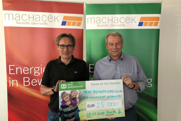 Ueber uns Soziale Verantwortung Patenschaft SOS Kinderdorf Machacek Baustoffhandel